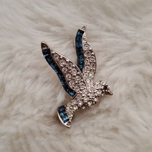 Carolee Flying Bird Pin w/ Swarovski Crystal's